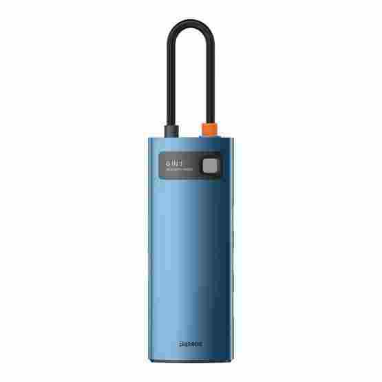 Baseus WKWG000003 Metal Gleam Series 6-in-1 Multifunctional Type-C HUB Docking Station Blue - Image 5