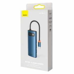 Baseus WKWG000003 Metal Gleam Series 6-in-1 Multifunctional Type-C HUB Docking Station Blue
