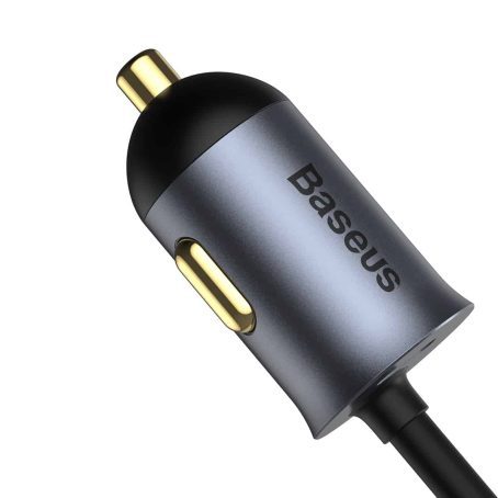 Baseus CCBT-A0G Share Together PPS multi-port car charger + extension cord 120W 2U+2C Grey - Image 12