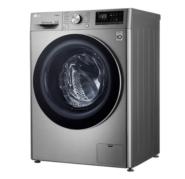 LG Front Loader 10.5KG Washing Machine Direct Drive Motor Silver Color WM 4V3RYP6JE-F