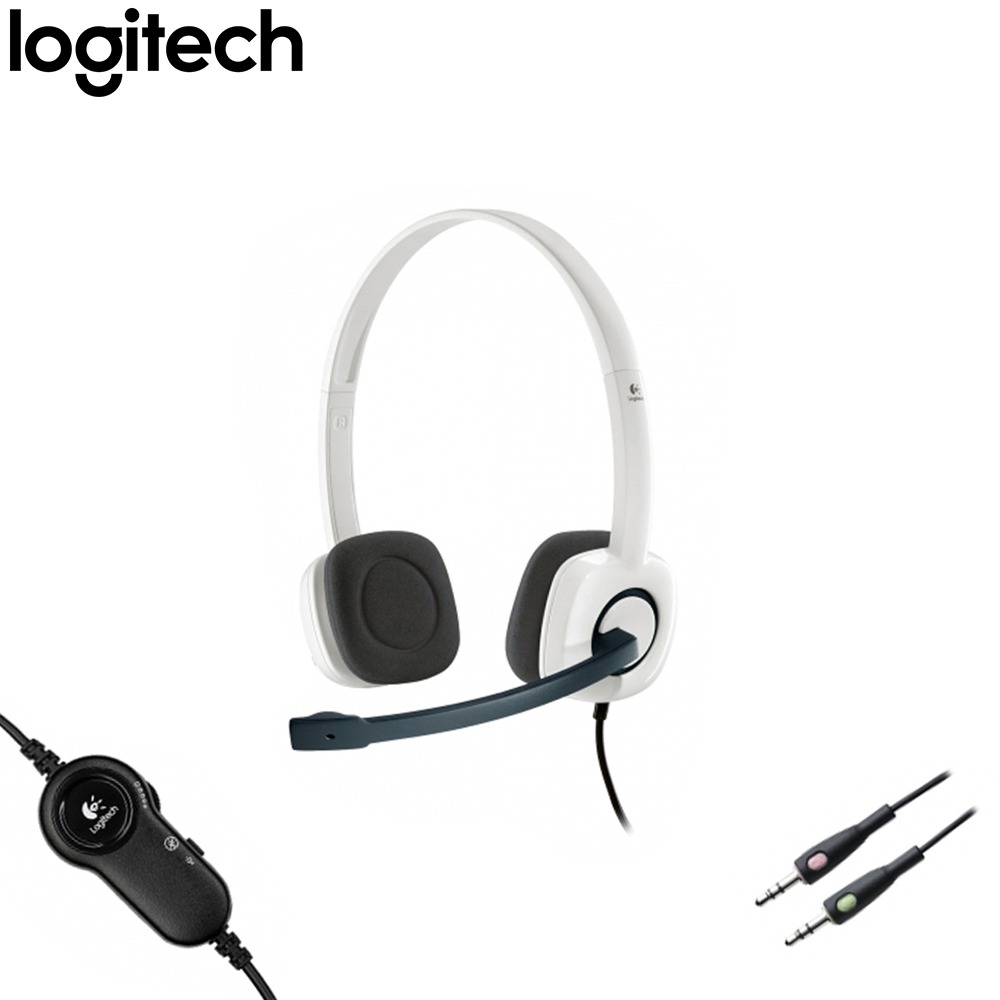 Logitech H150 Corded Stereo Headset | Cloud White | Dual Plug for Clear Audio - Image 2