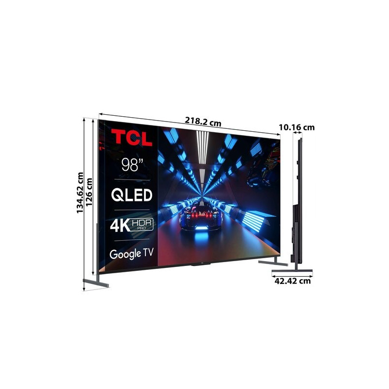 TCL SMART TV 98C735 98" - 4K QLED Ultra HD Google TV 120Hz Game Accelerator Dolby Atmos - Image 2